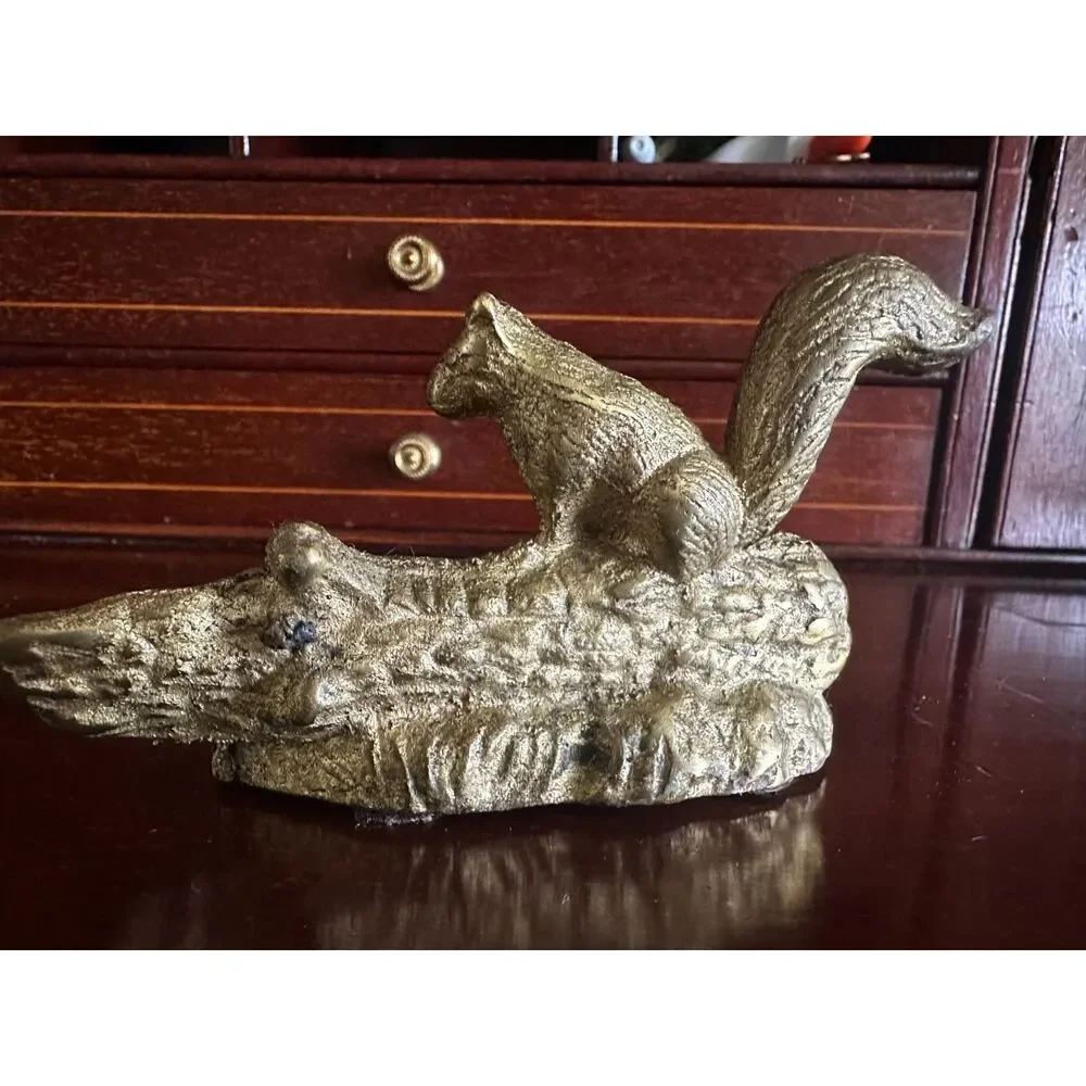 Vintage Brass Squirrel